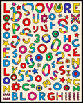 Playful Colorful Alphabet Scatter Rug