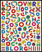 Playful Colorful Alphabet Scatter Rug