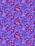 Whimsical Purple Pink Creature Swirls Rug