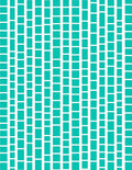 Aqua Teal Squares Vertical Stripe Rug