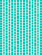 Aqua Teal Squares Vertical Stripe Rug