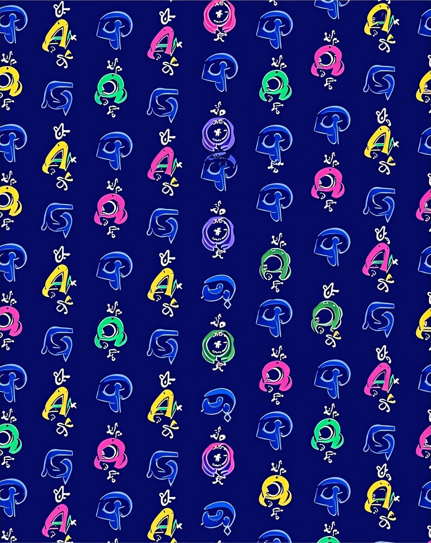 Vibrant Graffiti Alphabet Collage Rug
