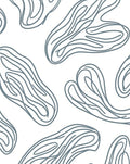 Organic Swirl Lines Gray Rug