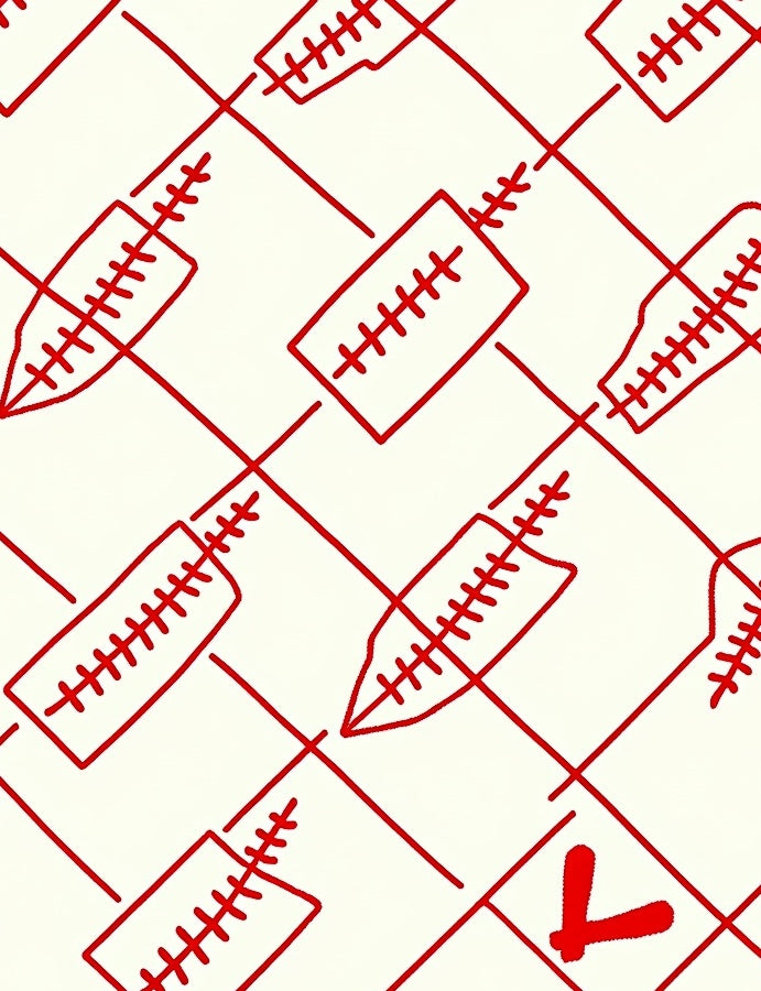 Crimson Laces Diamond Grid Rug