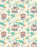 Whimsical Fawn Fables Playful Blossom Rug