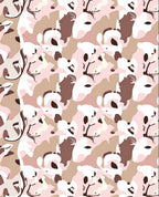Soft Neutral Camouflage Abstract Blocks Rug