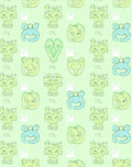 Whimsical Green Creature Repeat Rug