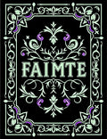 Ornate Black Floral Crest Rug
