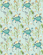 Whimsical Sea Turtle Aquatic Meadow Rug