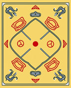 Yellow Red Blue Abstract Diamond Layout Rug