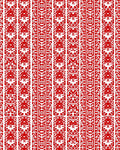 Bold Crimson Tribal Figurative Rug