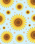 Sunny Yellow Sunflower Mandala Garden Rug