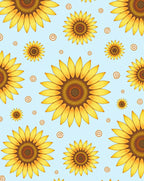 Sunny Yellow Sunflower Mandala Garden Rug