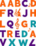 Playful Alphabet Musical Notes Rug