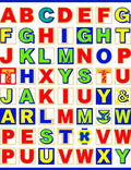 Bold Alphabet Blocks Colorful Graphic Rug