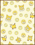 Yellow Cartoon Animal Collage Rug