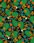 Tropical Toucan Jungle Floral Rug