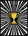 Golden Trophy Sunburst Stripes Rug