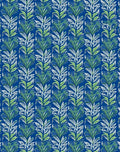 Emerald Green Leafy Column Rug