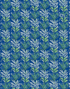 Emerald Green Leafy Column Rug