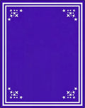 Vibrant Purple Star Cluster Frame Rug