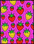 Vibrant Pink Strawberry Swirl Rug