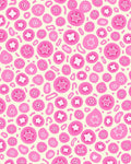 Cute Pink Starburst Organic Shape Rug