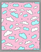 Pink Sky Cloud All Over Rug