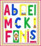 Colorful Alphabet Friends Playful Letters Rug