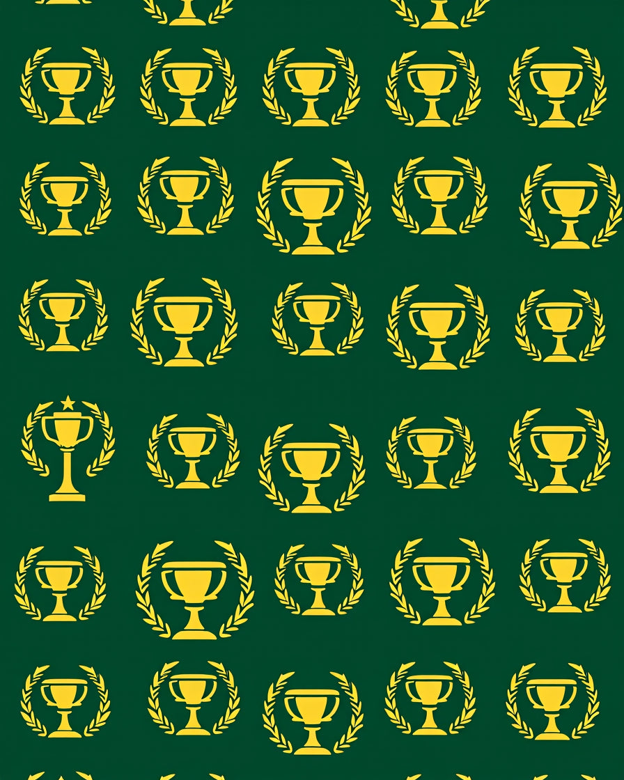 Golden Trophy Laurel Wreath Classic Rug