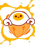 Sunny Yolk Egg Splatter Rug