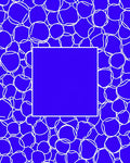 Royal Blue Bubble Cluster Rug