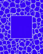 Royal Blue Bubble Cluster Rug