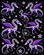 Purple Dragon Starry Night Rug