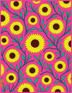 Vibrant Yellow Sunflower Meadow Rug
