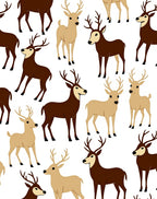 Brown And Tan Deer Herd Rug