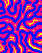 Vivid Abstract Swirls Rug