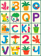 Alphabet Animals Plants Fun Colors Rug