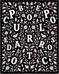 Black Floral Scroll Pop Art Rug