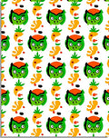 Groovy Green Character Abstract Elements Rug