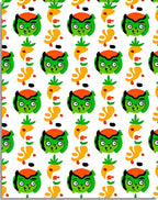 Groovy Green Character Abstract Elements Rug