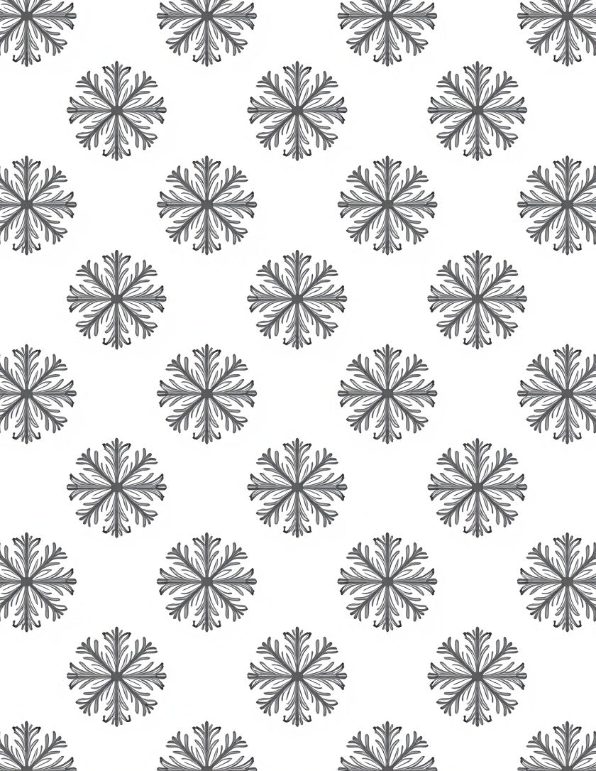 Monochromatic Black Floral Starbursts Rug
