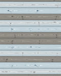 Weathered Wood Grain Horizontal Stripes Rug