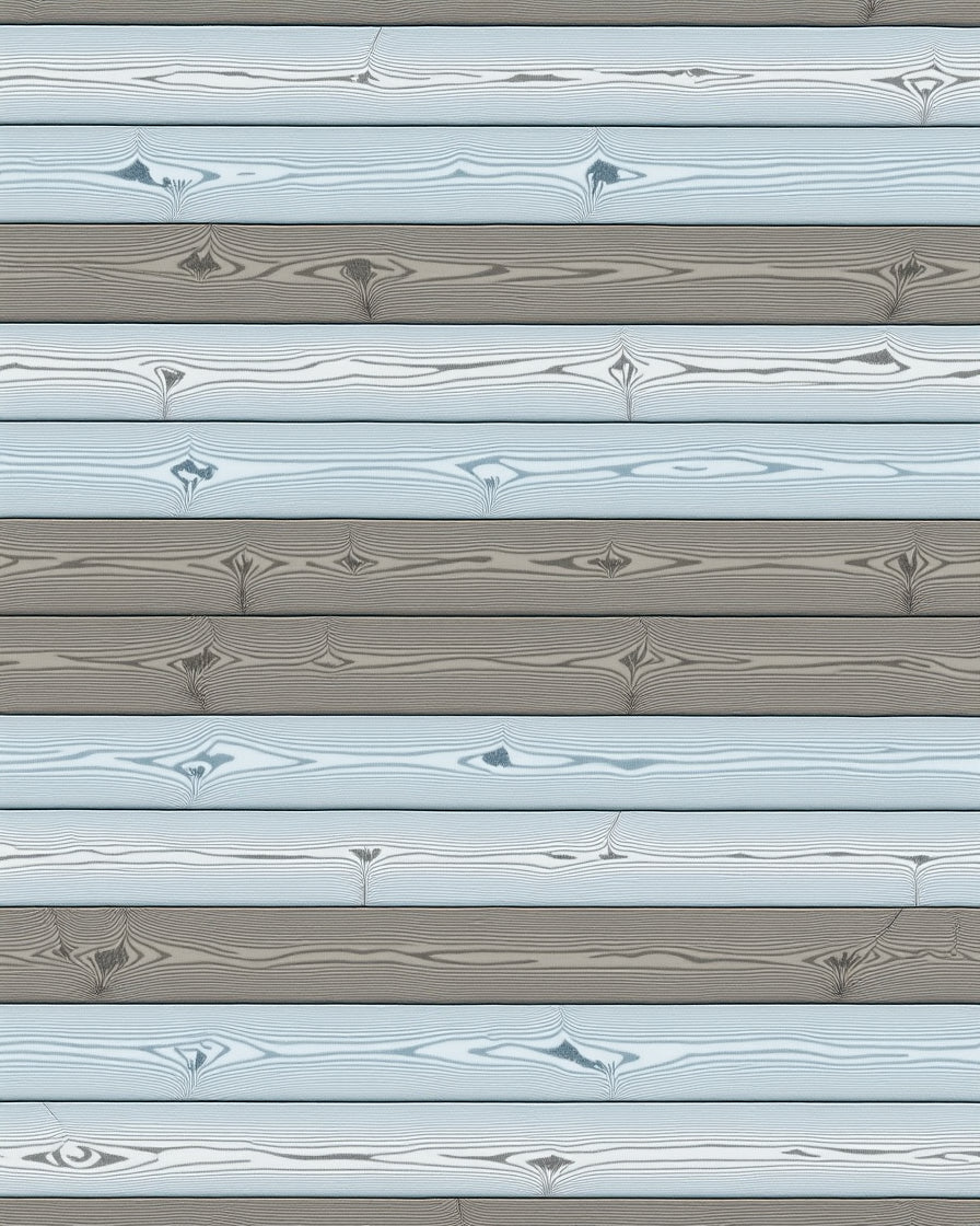 Weathered Wood Grain Horizontal Stripes Rug