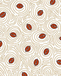 Brown Coffee Bean Swirls Rug