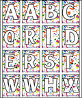 Alphabet Splash Colorful Confetti Rug