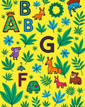Playful Alphabet Zoo Jungle Collection Rug