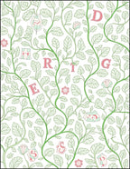 Vineyard Alphabet Garden Medallion Rug