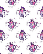 Purple Anime Girl Abstract Swirl Rug