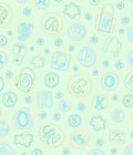 Whimsical Alphabet Garden Blooms Rug